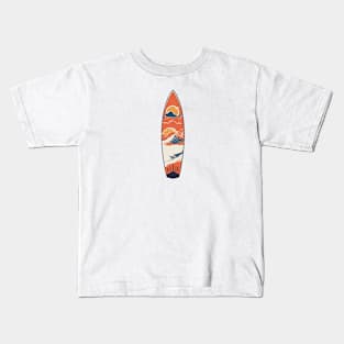 surfboard art, surfing surfer vibes, v11 Kids T-Shirt